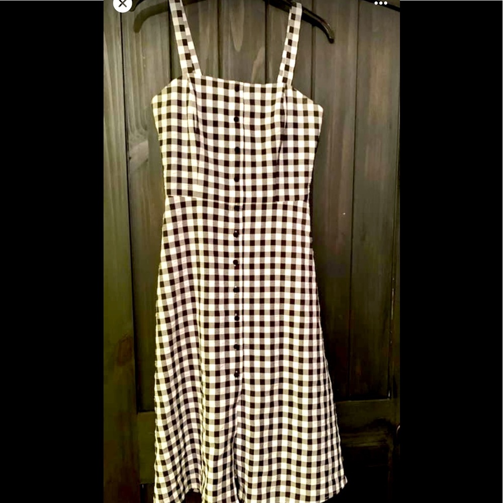 Gianni Bini black and white checker dress
